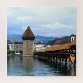 Chapel Bridge - Mount Pilatus - Luzern Zwitserland Legpuzzel (Verticaal)