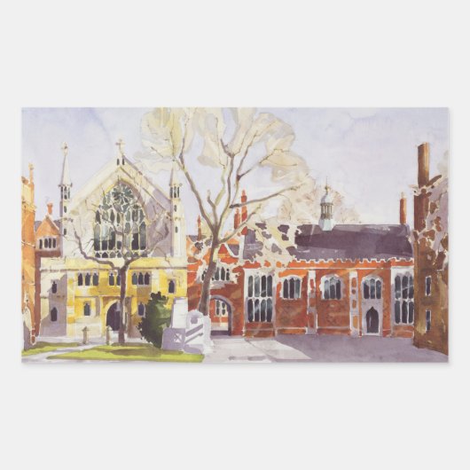 Chapel & Hall Lincoln's Inn Rechthoekige Sticker (Voorkant)