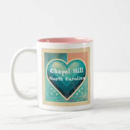 Chapel Hill Hart koffiemok Tweekleurige Koffiemok