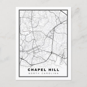Chapel Hill Map Briefkaart