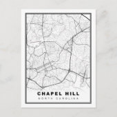 Chapel Hill Map Briefkaart (Voorkant)