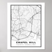 Chapel Hill Map Poster (Voorkant)
