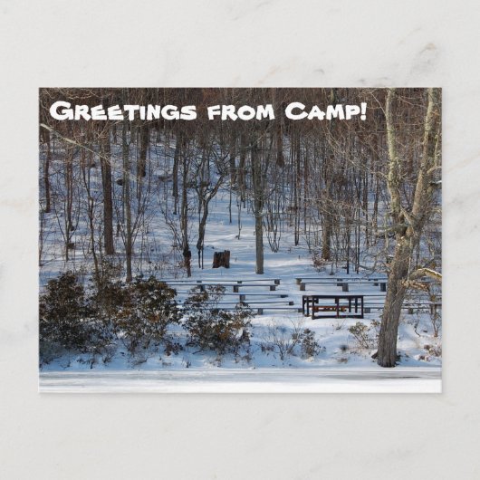 Chapel in de winter briefkaart (Voorkant)