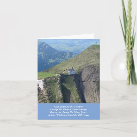 Chapel in de Zwitserse Alpen Bedankkaart (Voorkant)