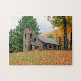 Chapel in herfst legpuzzel