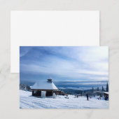 Chapel in het Alpen Sneeuwgebergte Bedankkaart (Voorkant / Achterkant)