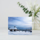 Chapel in het Alpen Sneeuwgebergte Briefkaart (Staand voorkant)
