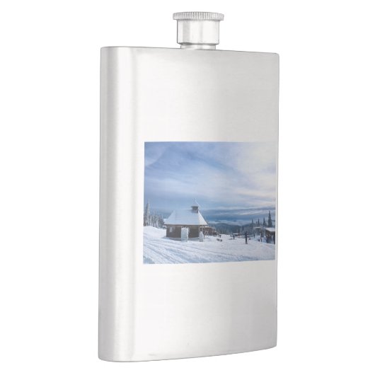 Chapel in het Alpen Sneeuwgebergte Flacon (Rechts)