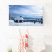 Chapel in het Alpen Sneeuwgebergte Spandoek (Insitu)