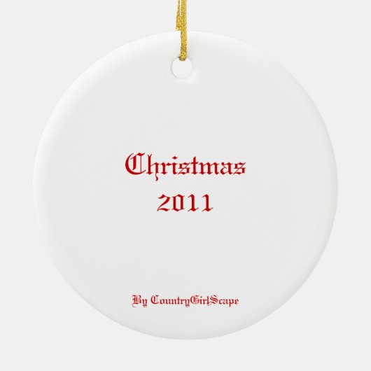 Chapel in Sky Valley Ornament (Achterkant)