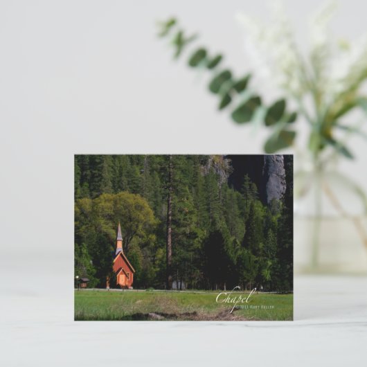 Chapel in Yosemite Briefkaart (Staand voorkant)