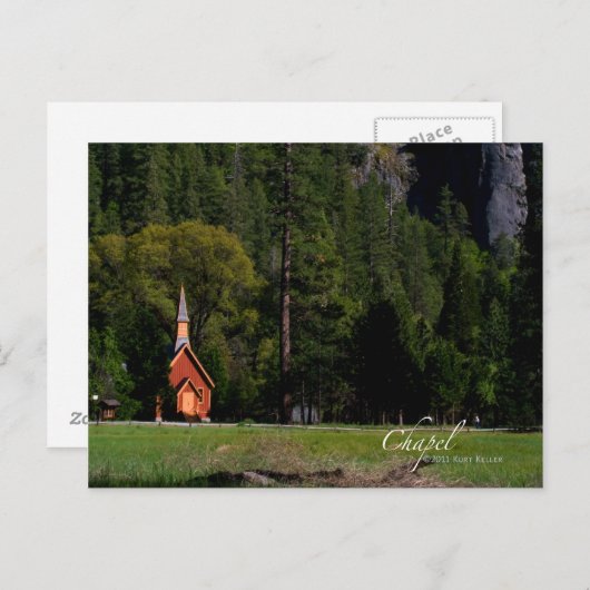 Chapel in Yosemite Briefkaart (Voorkant / Achterkant)