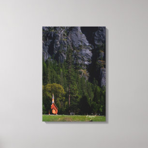 Chapel in Yosemite Canvas Afdruk