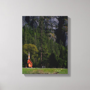Chapel in Yosemite Canvas Afdruk