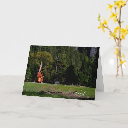 Chapel in Yosemite Kaart (Gele Bloem)