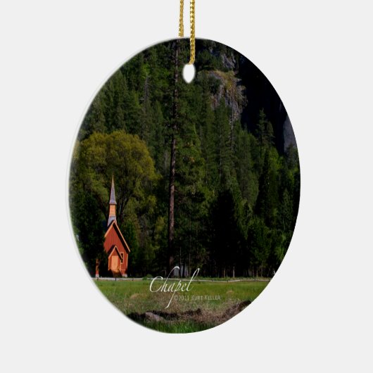 Chapel in Yosemite Keramisch Ornament (Rechts)