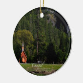 Chapel in Yosemite Keramisch Ornament (Links)