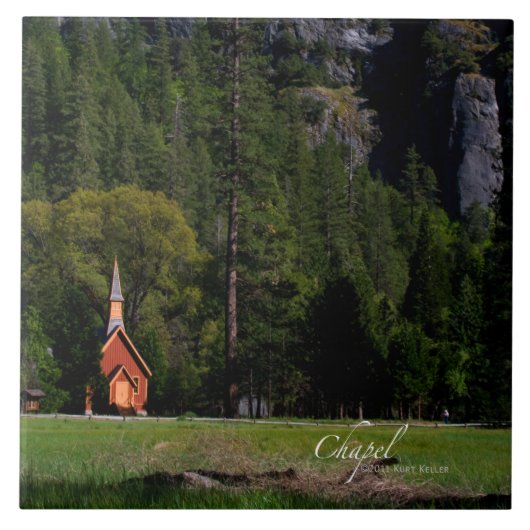 Chapel in Yosemite Tegeltje (Voorkant)
