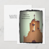 Chapel met Cross Church Uitnodiging tot paaszondag (Voorkant / Achterkant)