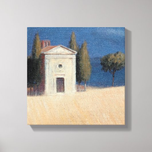 Chapel near Pienza II 2012 Canvas Afdruk (Voorkant)
