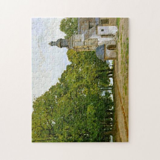 Chapel Notre-Dame-de-Grâce Honfleur Monet Fine Art Legpuzzel (Verticaal)