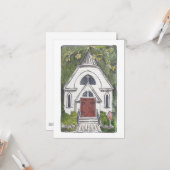 Chapel of the Good Shepherd Chautauqua Flat Card Kaart (Voorkant / Achterkant in situ)