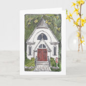 Chapel of the Good Shepherd Chautauqua Folded Card Kaart (Gele Bloem)