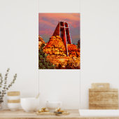 "Chapel of the Heilige Kruis" "Sedona Art" Poster (Keuken)
