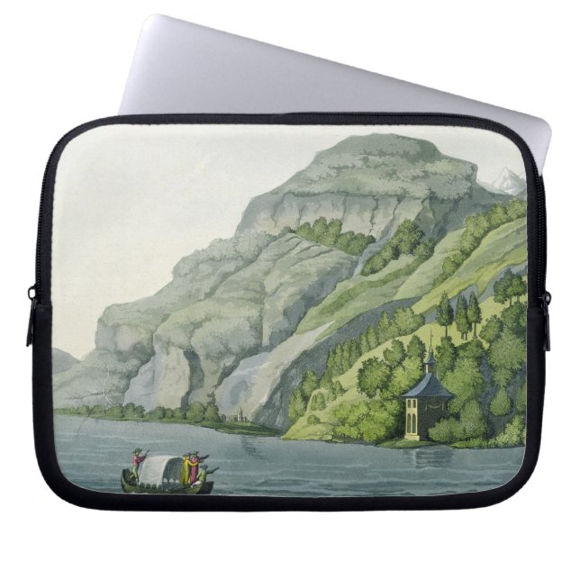 Chapel of William Tell van 'Customs of the Vario' Laptop Sleeve (Voorkant)