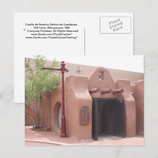 Chapel, Old Town, Albuquerque, NM Briefkaart (Voorkant / Achterkant)