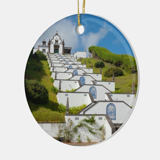 Chapel op de Azoren Keramisch Ornament (Links)