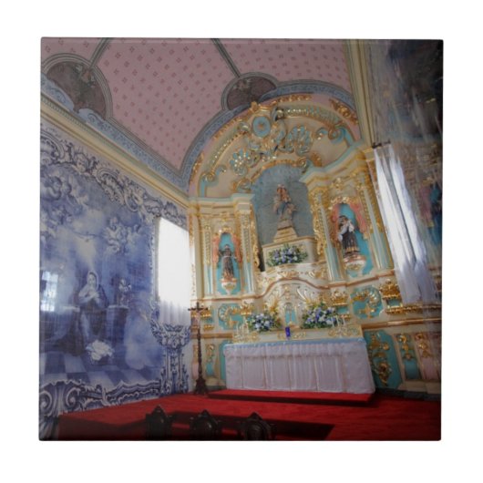 Chapel op de Azoren Tegeltje (Voorkant)