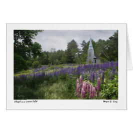 Chapel op een Lupine Field Card