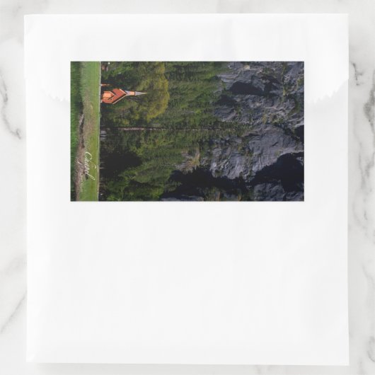 Chapel Rectangle Sticker (Tas)