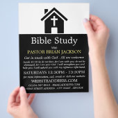 Chapel Silhouette, Christelijke bijbelklasse Adver Flyer (Hand)