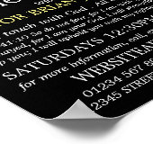 Chapel Silhouette, Christelijke bijbelklasse Adver Poster (Hoek)