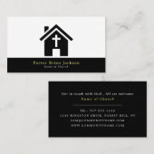 Chapel Silhouette, christendom, godsdienst Visitekaartje (Voorkant / Achterkant)