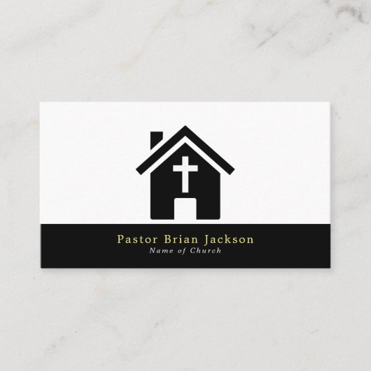 Chapel Silhouette, christendom, godsdienst Visitekaartje (Voorkant)