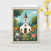 Chapel Spring Blooms Greeting Card Kaart (Gele Bloem)