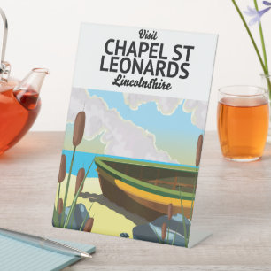 chapel st leonards, Lincolnshire poster. Ca Reclamebord Met Voetstuk