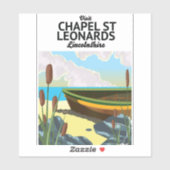 chapel st leonards, Lincolnshire poster. Sticker (Vel)