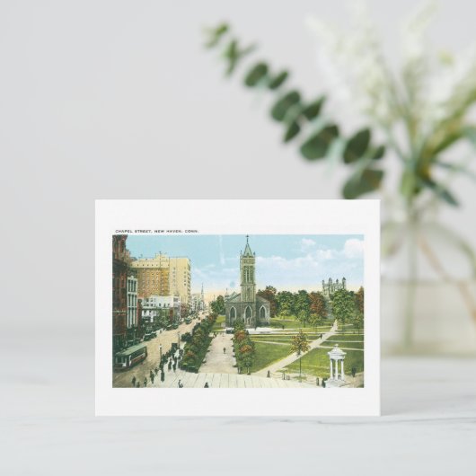 Chapel Street, New Haven, Connecticut Briefkaart (Staand voorkant)