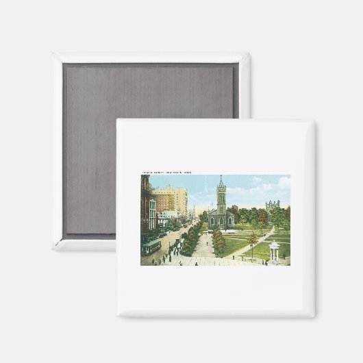 Chapel Street, New Haven, Connecticut Magneet (Voorkant / Achterkant)