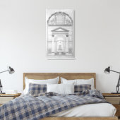 Chapel van de Pieta in St. Peter's Canvas Afdruk (Insitu (Slaapkamer))