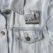 Chapel van Saint-Accurse Vierkante Button 5,1 Cm (In situ)