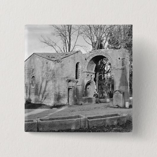 Chapel van Saint-Accurse Vierkante Button 5,1 Cm (Voorkant)