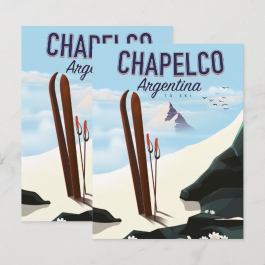 Chapelco Argentina naar Ski (Voorkant / Achterkant)