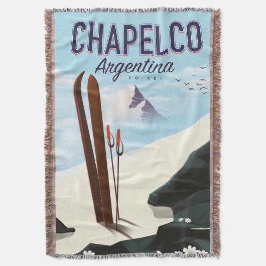 Chapelco Argentina naar Ski Deken (Voorkant Verticaal)