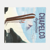 Chapelco Argentina naar Ski Fleece Deken (Voorkant (Horizontaal))