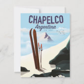 Chapelco Argentinië om te skiën (Achterkant)